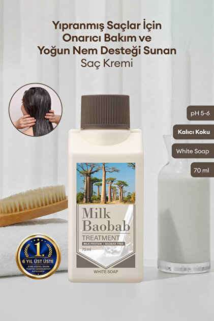 Milk Baobab Yıpranmış Saçları Onaran Yoğun nemlendirici Şampuan