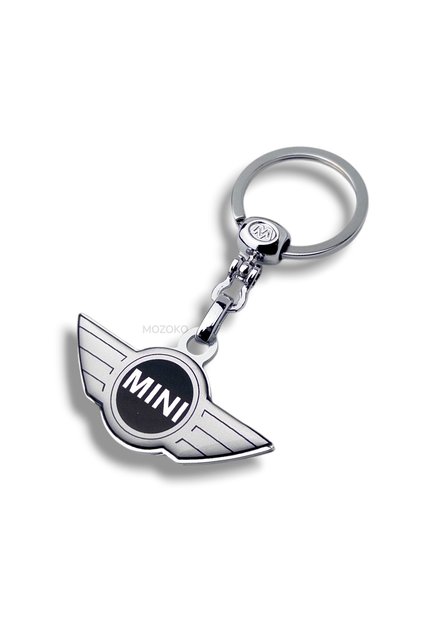 High Quality Mini Cooper Logo Drop Printed Stylish Gift Car Keychain