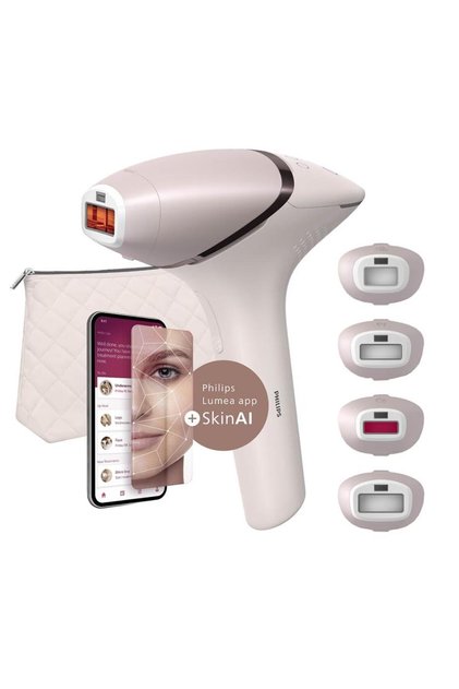 Lumea Series 9900 IPL Epilator BRI976/00, 450,000 Flashes, 4 Attachments, Pink