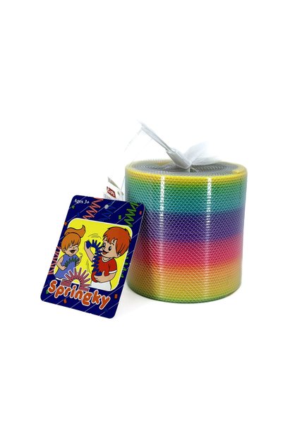 Springky Stress Spring Slinky Rainbow Colors Decorative Object