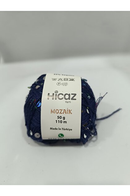 Hicaz Large Sequin Hand Knitting Yarn 50Gr