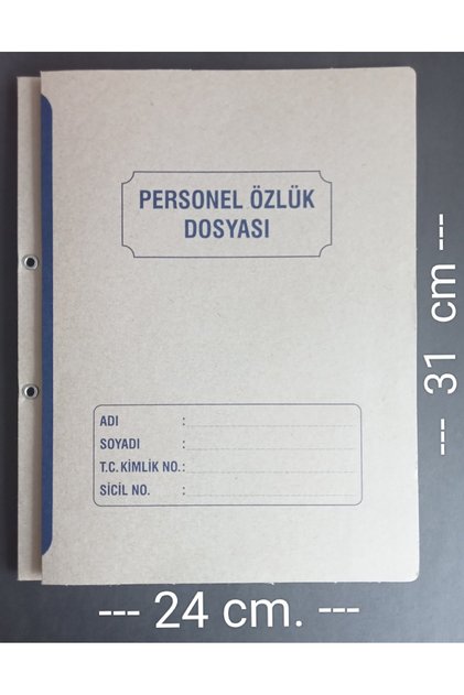 Personel Özlük Dosyası 25 Adet Kraft kapsüllü