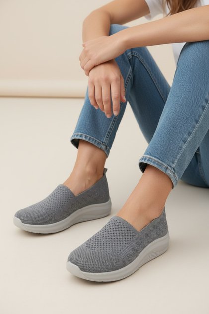 Orthopedic Sole Women's Walking Shoes Specialized for Bone Protrusions and Heel Spurs