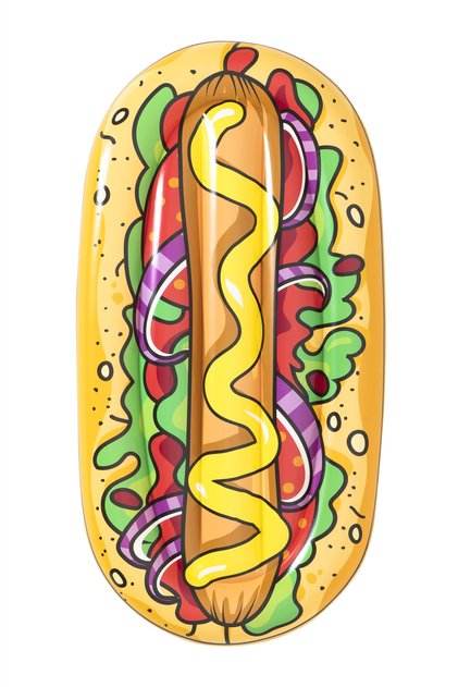 BBESTWAY Saltea gonflabilă Hot Dog 190x109 cm