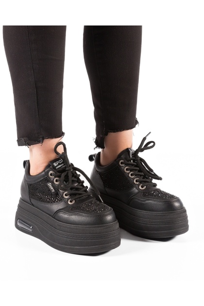 Sneakers dama cu platforma din Piele Ecologica Pio