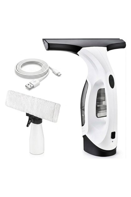 Portable Window Vacuum Cleaner with 28cm Electric Squeegee for Streak-Free Glass Cleaning