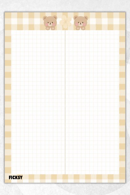 A4 Notepad Checkered Notebook - 50 Sheets - Memopad - Notepad - Notepad - Note Paper