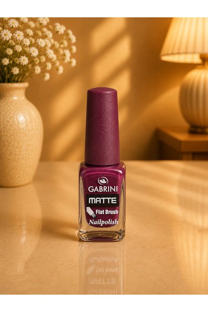 Gabrini Matte Flat Brush Oje – 10 Renk Seçenekli Mat Oje