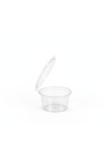 Clear Plastic Sauce Containers With Lids 60ml – Pack of 25