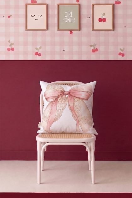 Ballerina Dreams 02 43X43Cm Square 1 Piece Children's Room Throw Pillow Cover