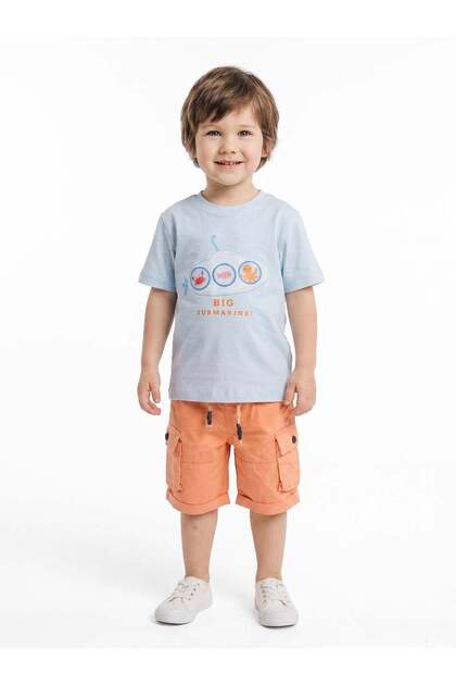 Boy's 2-Piece Printed Summer Top and Bottom Set 9-36 Months 2605