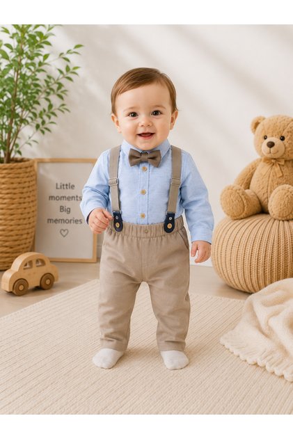 Boy's & Baby's Salopet Set