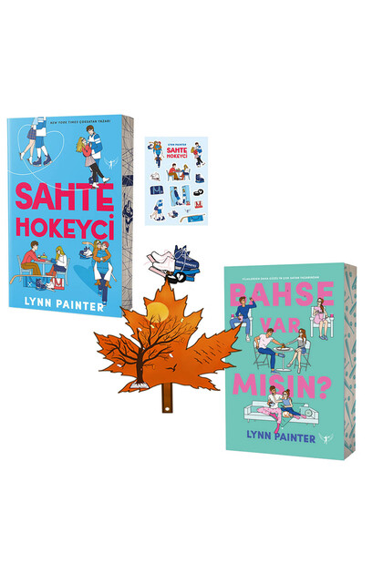 Filmlerden Daha Güzel kitabının yazarı - Sahte Hokeyci - Bahse Var Mısın? -2 kitap yanında yaprak ayraç