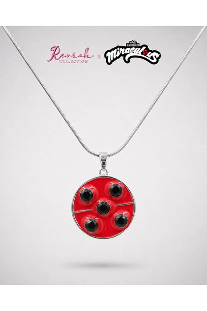 Miraculous® Spinning YoYo Lucky Charm Kolyesi-Gümüş Kaplama