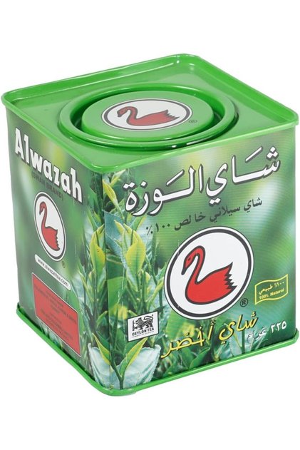 شاي أخضر واسح فضفاض في علبة معدنية 225 جرام