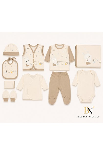 Babynova Hospital Release Set of 10 100% Cotton Newborns