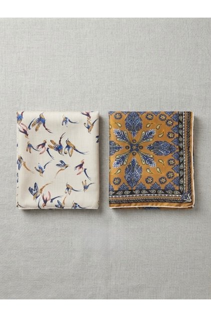 Premium set šalova od 2 mekane tkanine bandane 50x50 za leto