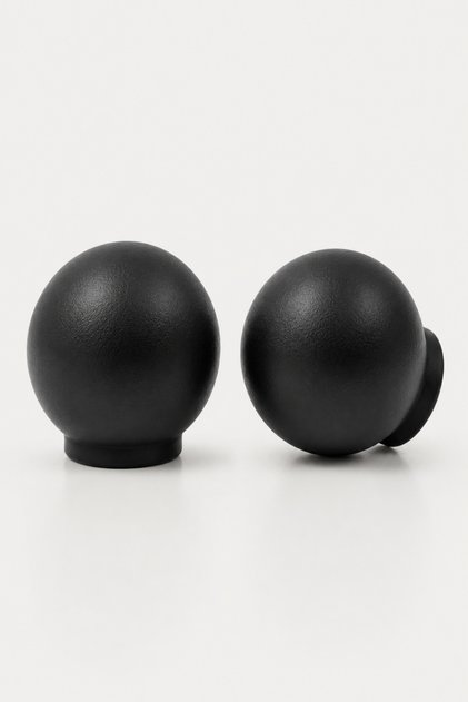 Black - Maxi Series Wooden Drawer and Cabinet Handle Set of 2
