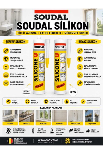 SLİKON SETİ (ŞEFAF BEYAZ)