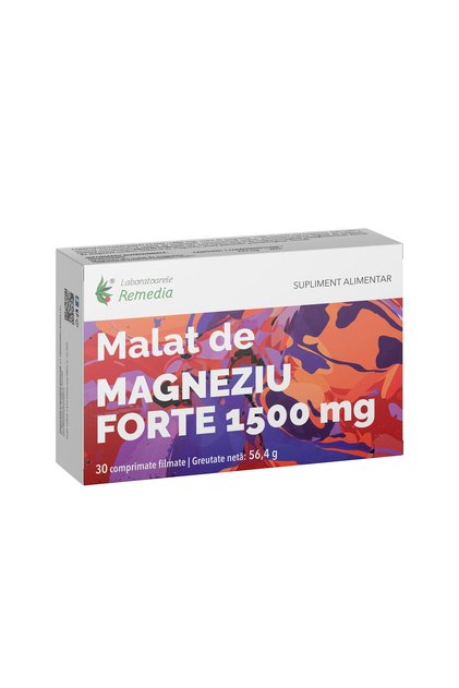 Malat de Magneziu Forte 1500mg 30cpr