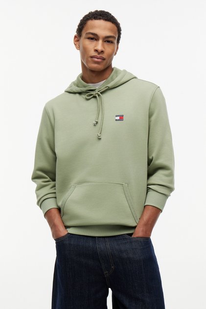 Tjm Regular Badge Erkek Yeşil Hoodie