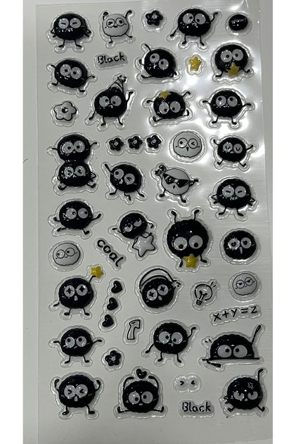 Licensed Three-Dimensional Relief Fun Self-Adhesive 3D Fun Decal Sticker