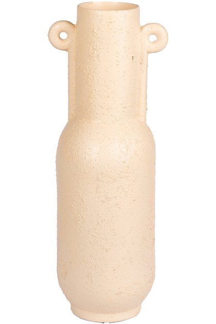 Vază decorativă din ceramică Selçuklu Sand Cream 14x39 Cm.