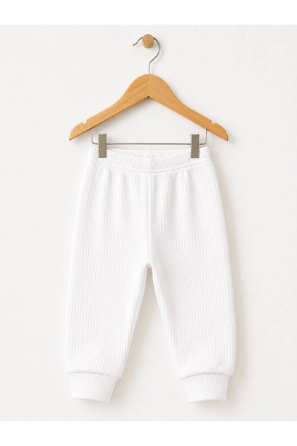 H&C Baby Bottom Pants Without Booties 100% Cotton Flexible Ribbed 0-36 Months