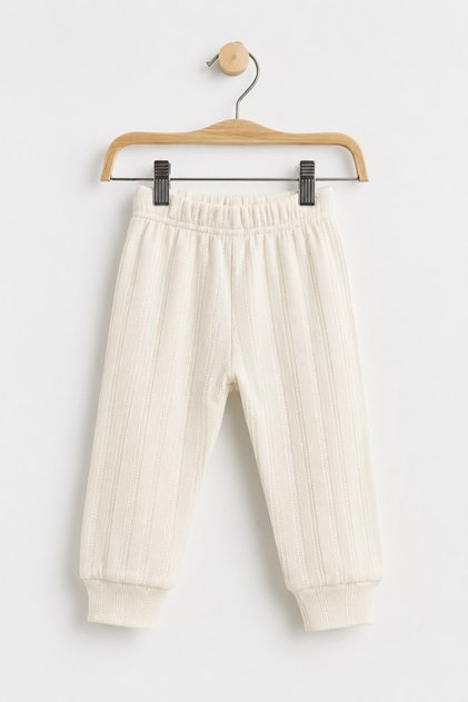 H&C 100% Cotton Openwork Baby Single Bottom Pants 0-36 Months Soft Textured Flexible Waist
