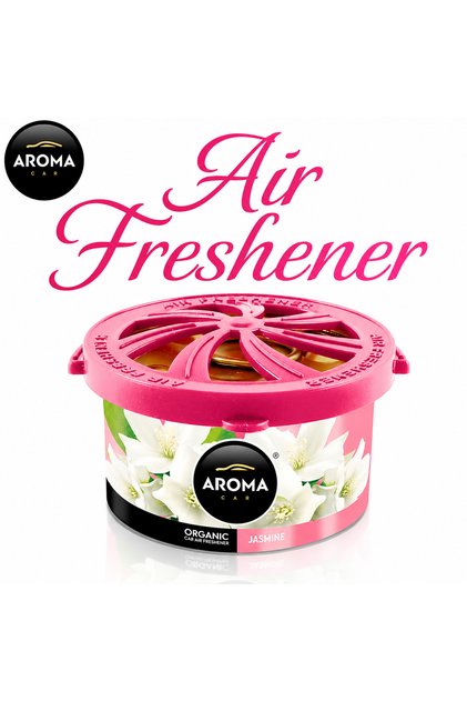 CAR Organic Jasmine Air Freshener Long Lasting, Spill-Proof Gel for Car & Home Freshness
