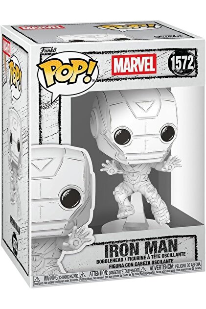 Funko Pop! Marvel: Marvel Sketched - Iron Man - Koleksiyon Figür