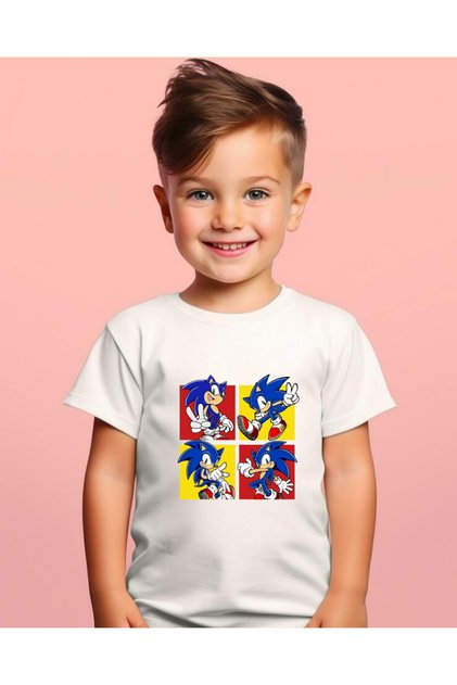 Super Sonic Printed T-Shirt for Boys