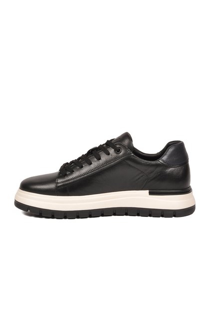 Black Memory Foam Comfortable Stylish Genuine Leather Men's Casual Shoes Sneaker M387 m