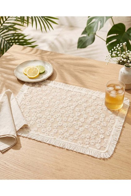 Beige Rectangle Placemat