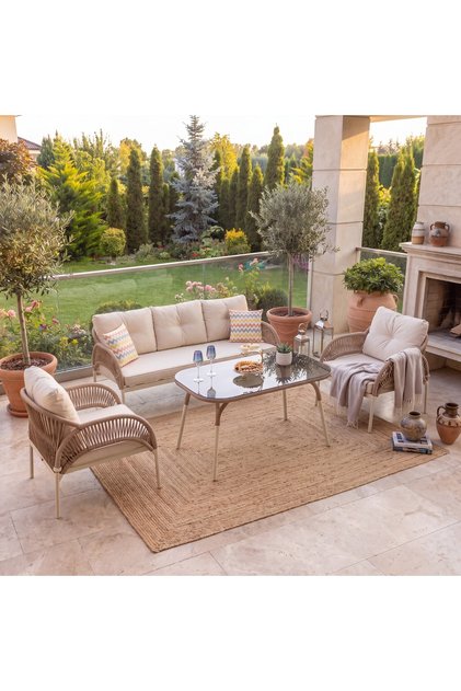 Luna Rattan Bahçe Koltuk Takımı 3.1.1.Masa