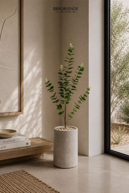 Yapay Okaliptüs Dal Yeşil 90 cm