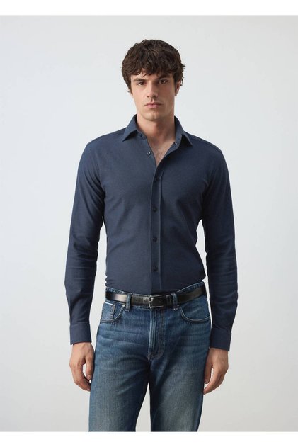 %100 pamuklu slim fit gömlek