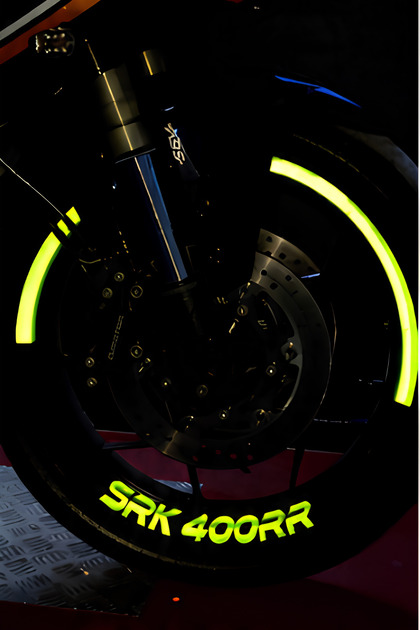 Reflective Half Rim Stripe + Lettering Srk 400Rr for Rks and Qj Motor Srk 400
