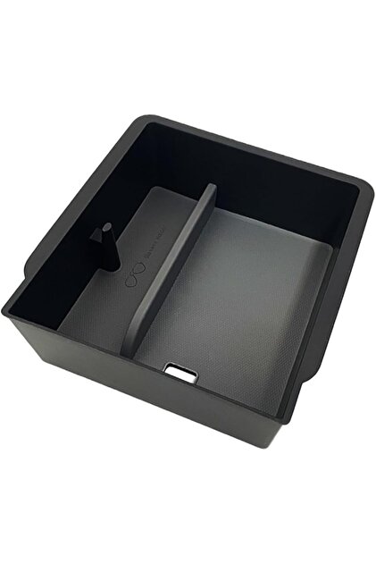 Organizator pentru consolă/ braț cotiera pentru Tesla Model 3/Y, elegant, negru — organizator pentru