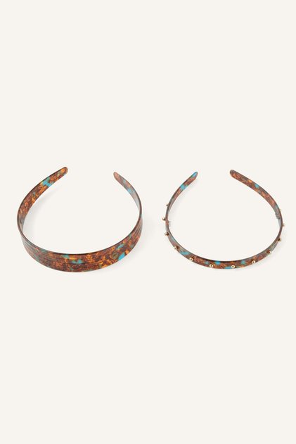 Women's Patterned 2-Piece Crown Hair Accessory I3650Axns