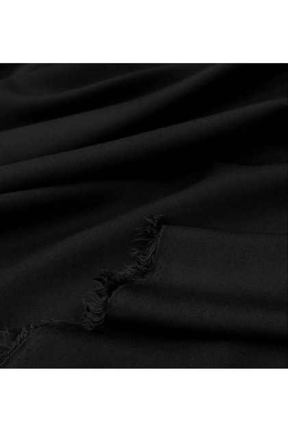 Cotton Silky Viscose Draped Fabric Black Color for Dress, Skirt, Shalwar, Ferace