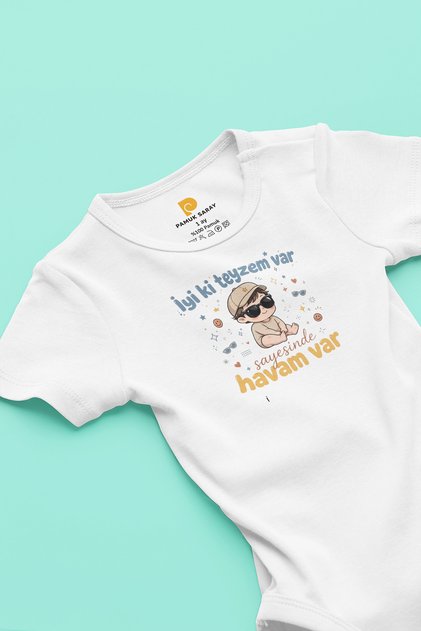 Good Thing I Have an Aunt and an Auntie, Short-Sleeved Baby Bodysuit with Text, 100% Cotton
