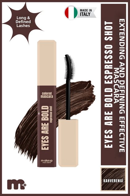 Make up Maruderm Colored Mascara (Brown) – Colored Mascara Brown Espresso Shot