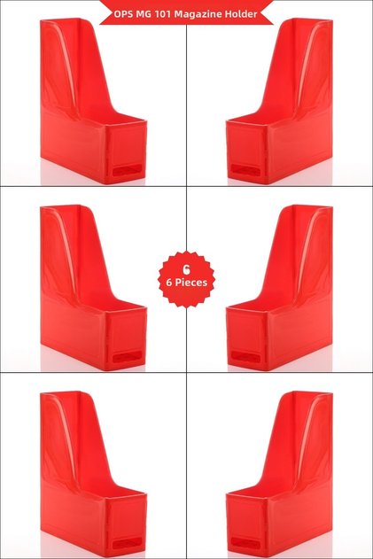 Mg 101 Magazine Holder Set of 6 A4 Disassembled Plastic Vertical Folder Archive Box Organizer Storage