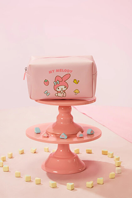 Miniso Sanrio Lisanslı My Melody Büyük Kapasiteli Kare Kozmetik