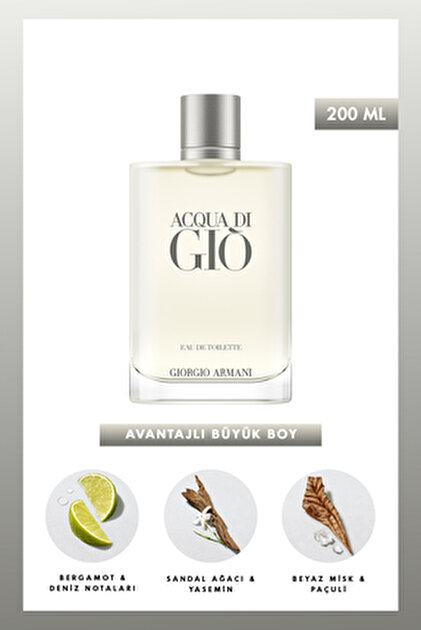 Giorgio Armani Acqua Di Gio Edt 200 ml Erkek Parfüm 3360372078500