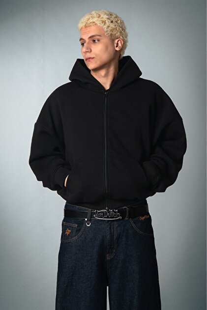 VERDY TAPPEI ZIP HOOD Black 黒　サイズL Crupt Studio Darkline Siyah Crop Erkek Ceket Zip Hoodie - Fiyatı