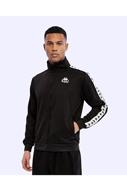 Kappa 222 Banda Andry Full Zip Erkek Siyah Regular Fermuarlı