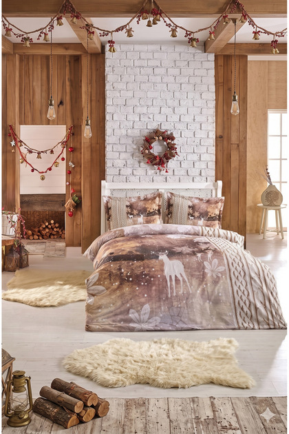 Coffee Henry King Size Duvet Cover Set Double King Size