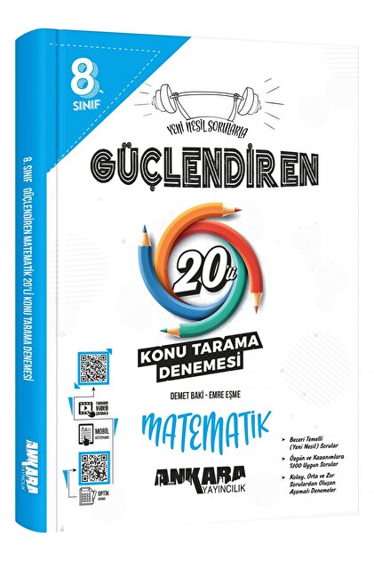 Ankara Yayıncılık 8.⁠ ⁠Sınıf Güçlendiren Matematik 20'li Konu